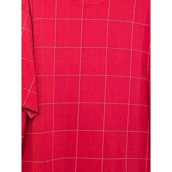 Haggar Cool 18 Mens XL Polo Collar Short Sleeve Golf Shirt Red White Blue - Picture 6 of 6